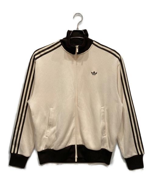 adidas（アディダス）adidas (アディダス) FIRE BIRD ニット トラック トップ ベージュ サイズ:XLの古着・服飾アイテム