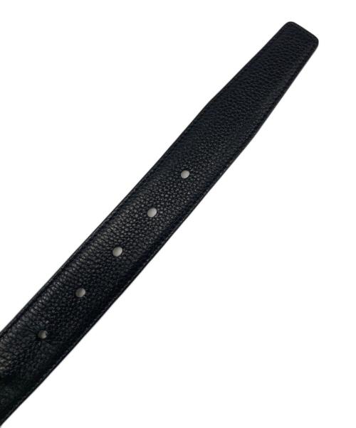 Saint Laurent Paris（サンローランパリ）Saint Laurent Paris (サンローランパリ) YSLロゴ レザーベルト ブラックの古着・服飾アイテム