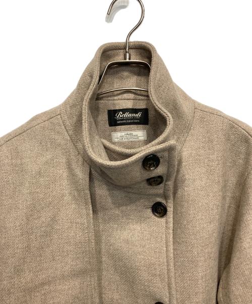 JOURNAL STANDARD relume（ジャーナルスタンダード レリューム）JOURNAL STANDARD relume (ジャーナルスタンダード レリューム) Bellandiスタンドカラーコート ベージュ サイズ:38の古着・服飾アイテム