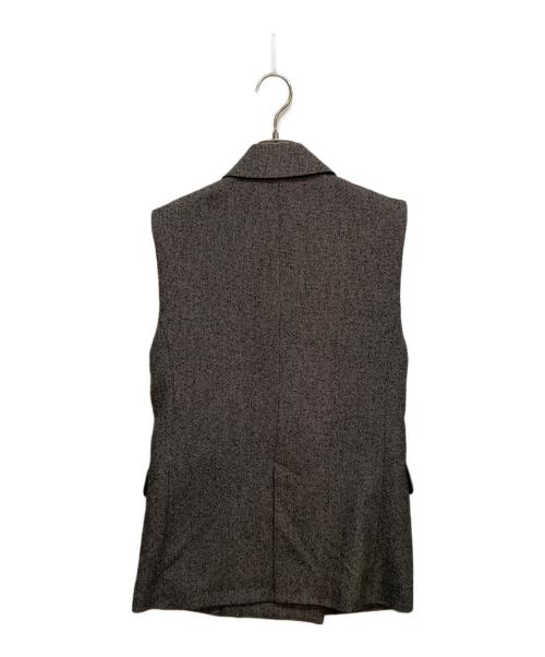 FRAY ID（フレイ アイディー）FRAY ID (フレイ アイディー) ダブル テーラード ジレ グレーの古着・服飾アイテム