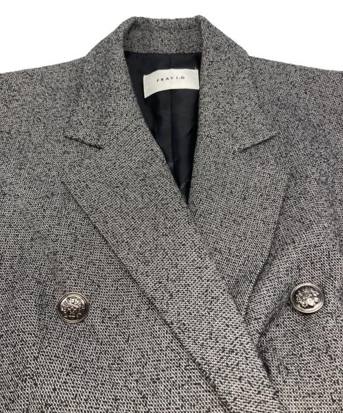 FRAY ID（フレイ アイディー）FRAY ID (フレイ アイディー) ダブル テーラード ジレ グレーの古着・服飾アイテム