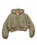 MAISON SPECIALメゾンスペシャル）の古着「Multiway Short Length MA-1」｜グリーン