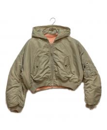 MAISON SPECIAL（メゾンスペシャル）の古着「Multiway Short Length MA-1」｜グリーン