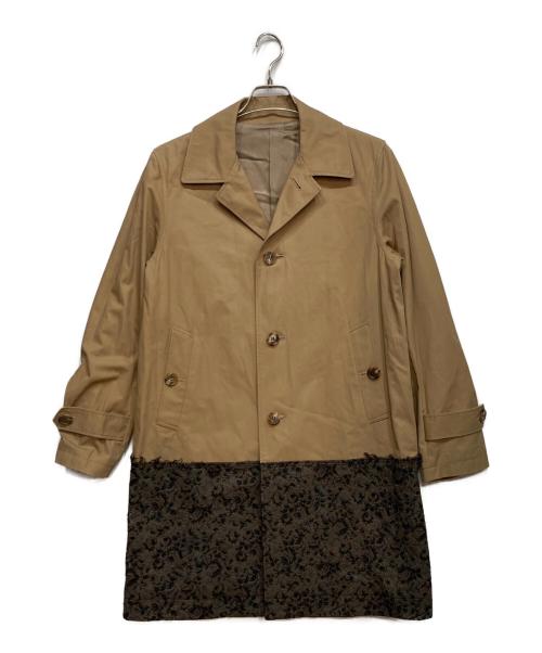 JohnUNDERCOVER（ジョンアンダーカバー）JohnUNDERCOVER (ジョンアンダーカバー) 切替 ステン コート ブラウン サイズ:2の古着・服飾アイテム