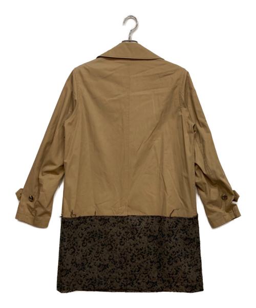 JohnUNDERCOVER（ジョンアンダーカバー）JohnUNDERCOVER (ジョンアンダーカバー) 切替 ステン コート ブラウン サイズ:2の古着・服飾アイテム