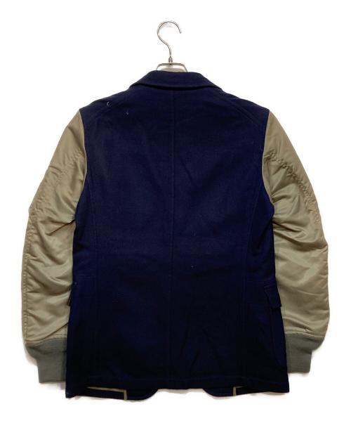 SCYE（サイ）SCYE (サイ) MA-1ドッキングテーラードジャケット カーキ×ネイビー サイズ:38の古着・服飾アイテム