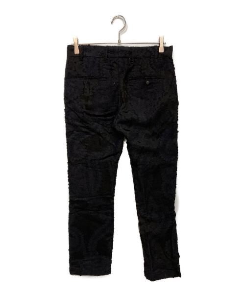 ANN DEMEULEMEESTER（アンドゥムルメステール）ANN DEMEULEMEESTER (アンドゥムルメステール) 刺繍パンツ ブラック サイズ:ＸＳの古着・服飾アイテム