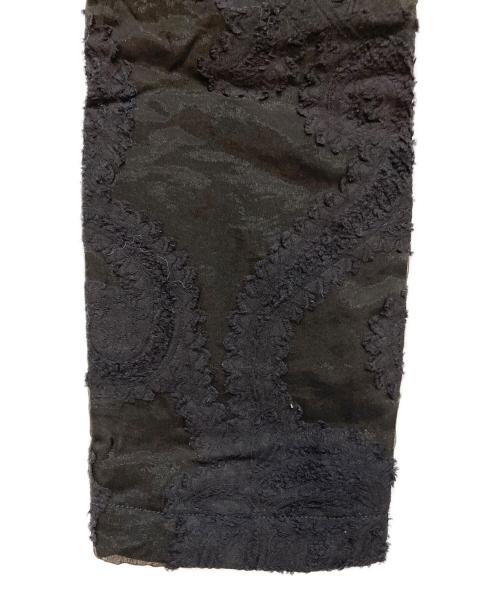 ANN DEMEULEMEESTER（アンドゥムルメステール）ANN DEMEULEMEESTER (アンドゥムルメステール) 刺繍パンツ ブラック サイズ:ＸＳの古着・服飾アイテム