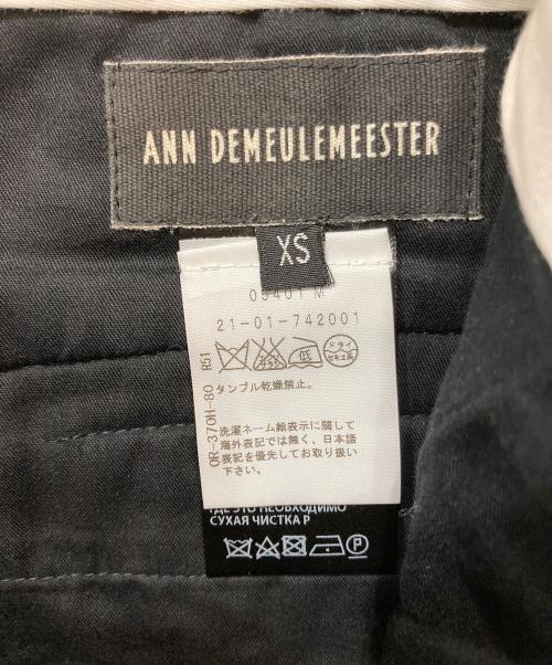 ANN DEMEULEMEESTER（アンドゥムルメステール）ANN DEMEULEMEESTER (アンドゥムルメステール) 刺繍パンツ ブラック サイズ:ＸＳの古着・服飾アイテム