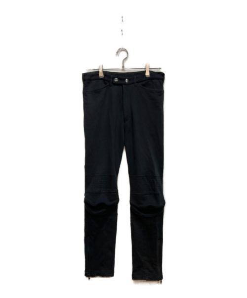 ANN DEMEULEMEESTER（アンドゥムルメステール）ANN DEMEULEMEESTER (アンドゥムルメステール) バイカー パンツ ブラック サイズ:XSの古着・服飾アイテム
