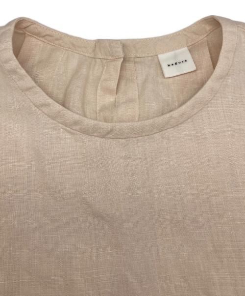 KAGURE（カグレ）KAGURE (カグレ) リネン 半袖 クルーネック プルオーバー ピンク サイズ:Freeの古着・服飾アイテム