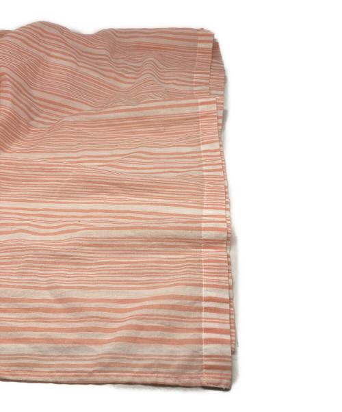 sara mallika（サラマリカ）sara mallika (サラマリカ) COTTON STRIPE RIBBON SHIRTS スコットン マルチストライプ ワンピース オレンジ サイズ:実寸参照の古着・服飾アイテム