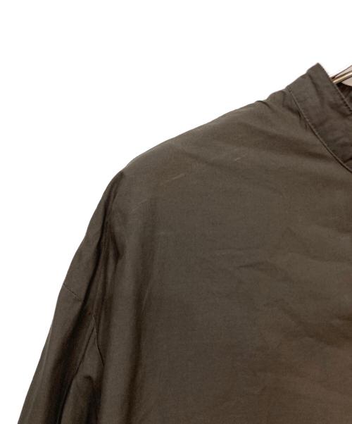 Gymphlex（ジムフレックス）Gymphlex (ジムフレックス) バンドカラーティアードワンピース ブラウン サイズ:14の古着・服飾アイテム