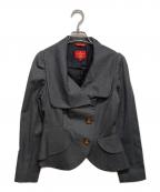 Vivienne Westwood RED LABELヴィヴィアンウエストウッドレッドレーベル）の古着「オーブボタン ウール ジャケット」｜グレー