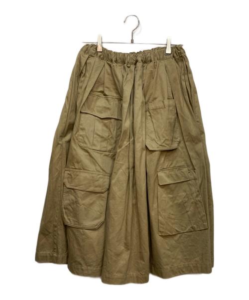 COMME des GARCONS（コムデギャルソン）COMME des GARCONS (コムデギャルソン) コットン カーゴ チノ スカート ベージュ サイズ:Sの古着・服飾アイテム