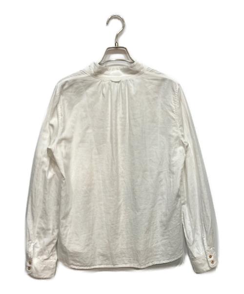 Pal'las Palace（パラスパレス）Pal'las Palace (パラスパレス) ローン二重織 スタンド襟 シャツ ホワイト サイズ:3の古着・服飾アイテム