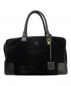 LOEWEロエベ）の古着「スエードボストンバッグ」｜ブラック