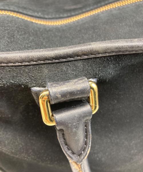 LOEWE（ロエベ）LOEWE (ロエベ) スエードボストンバッグ ブラックの古着・服飾アイテム
