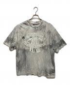 Acne studiosアクネ ストゥディオズ）の古着「プラスター プリント Tシャツ」｜グレー