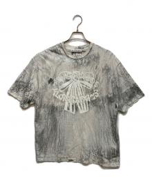 Acne studios（アクネ ストゥディオズ）の古着「プラスター プリント Tシャツ」｜グレー