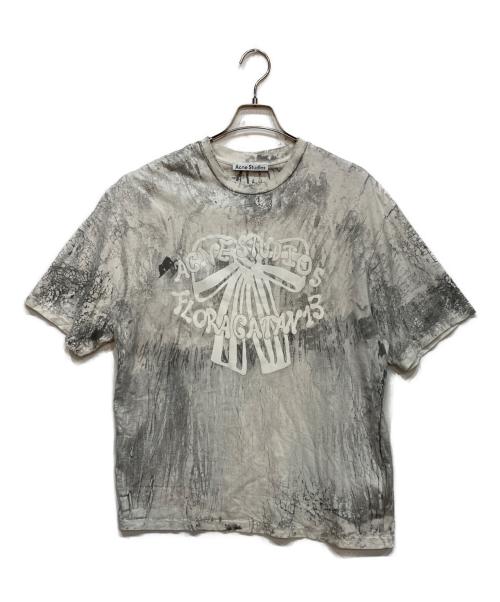 Acne studios（アクネ ストゥディオズ）Acne studios (アクネ ストゥディオズ) プラスター プリント Tシャツ グレー サイズ:Sの古着・服飾アイテム