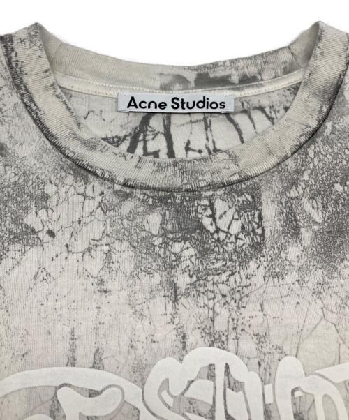 Acne studios（アクネ ストゥディオズ）Acne studios (アクネ ストゥディオズ) プラスター プリント Tシャツ グレー サイズ:Sの古着・服飾アイテム