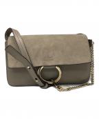 Chloeクロエ）の古着「Faye Small Suede Shoulder Bag」｜ベージュ