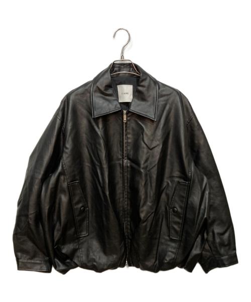 CLANE（クラネ）CLANE (クラネ) FAKE LEATHER BALLOON JACKET ブラック サイズ:1の古着・服飾アイテム