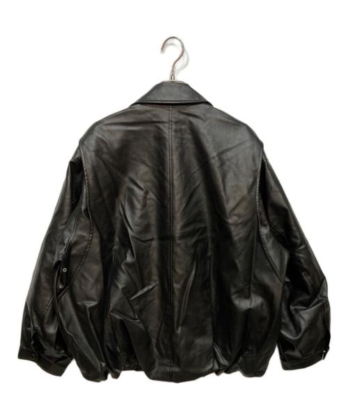 CLANE（クラネ）CLANE (クラネ) FAKE LEATHER BALLOON JACKET ブラック サイズ:1の古着・服飾アイテム