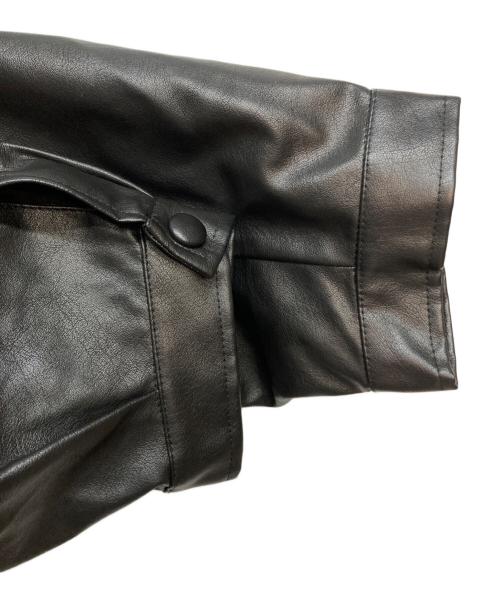 CLANE（クラネ）CLANE (クラネ) FAKE LEATHER BALLOON JACKET ブラック サイズ:1の古着・服飾アイテム