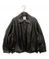 CLANE（クラネ）の古着「FAKE LEATHER BALLOON JACKET」｜ブラック