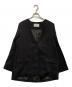 Louren（ローレン）の古着「slit sleeve no collar jacket」｜ネイビー