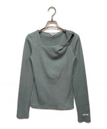 KUME（クメ）の古着「Twisted Long Sleeves T-shirt」｜ブルー