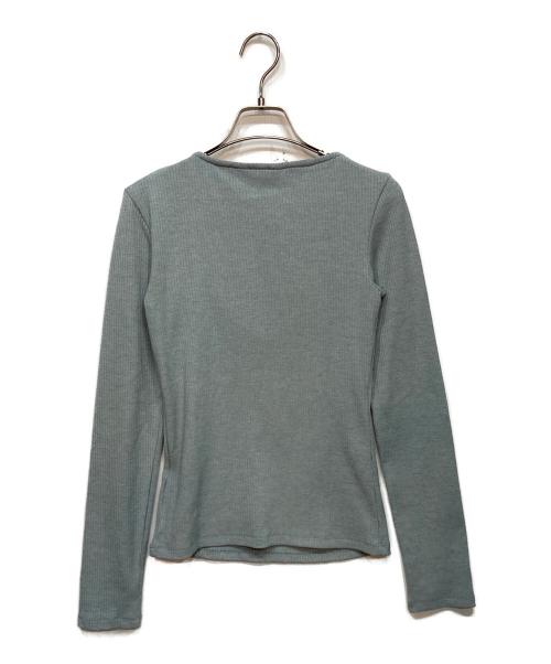 KUME（クメ）KUME (クメ) Twisted Long Sleeves T-shirt ブルー サイズ:Ｓの古着・服飾アイテム