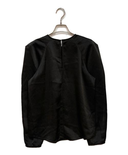 CLANE（クラネ）CLANE (クラネ) CONSTRUCTIVE SATIN BLOUSE ブラック サイズ:1の古着・服飾アイテム