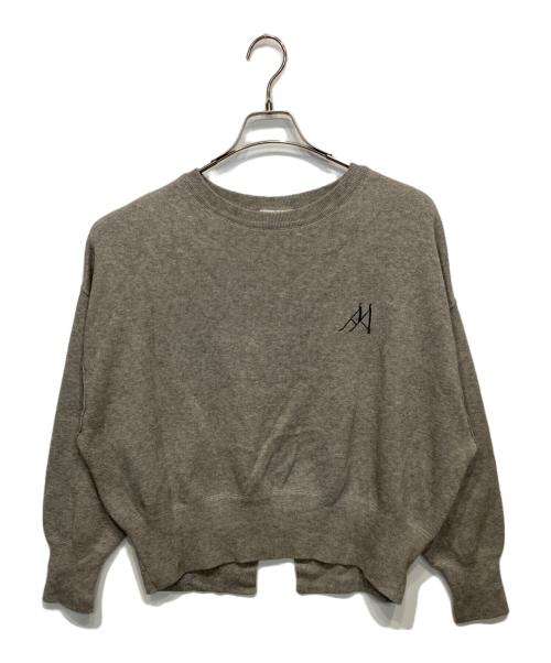 Aimeine（エメイン）Aimeine (エメイン) ロゴニットスウェット グレー サイズ:FREEの古着・服飾アイテム