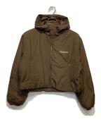 the Barnnetザ バーネット）の古着「Clo Cropped Puffer Jacket」｜ブラウン