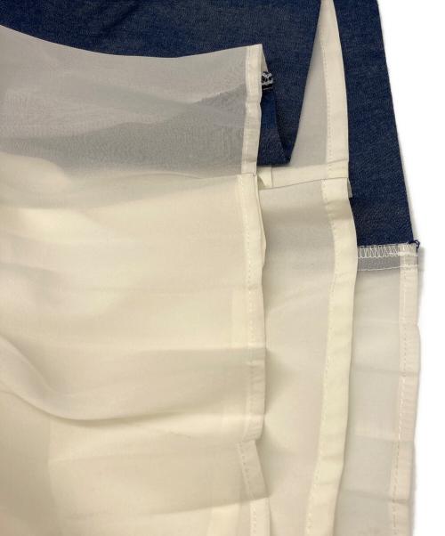 Hdxuly（ハディクリー）Hdxuly (ハディクリー) デニム 切替 ワンピース ネイビー サイズ:実寸参照の古着・服飾アイテム