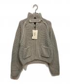 the Barnnetザ バーネット）の古着「Soap Zip-Up Knit Cardigan」｜グレー
