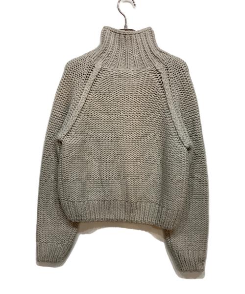 the Barnnet（ザ バーネット）the Barnnet (ザ バーネット) Soap Zip-Up Knit Cardigan グレー サイズ:FREE 未使用品の古着・服飾アイテム
