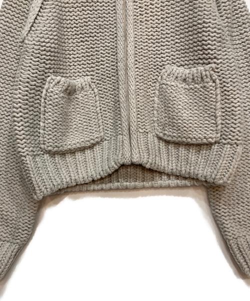 the Barnnet（ザ バーネット）the Barnnet (ザ バーネット) Soap Zip-Up Knit Cardigan グレー サイズ:FREE 未使用品の古着・服飾アイテム