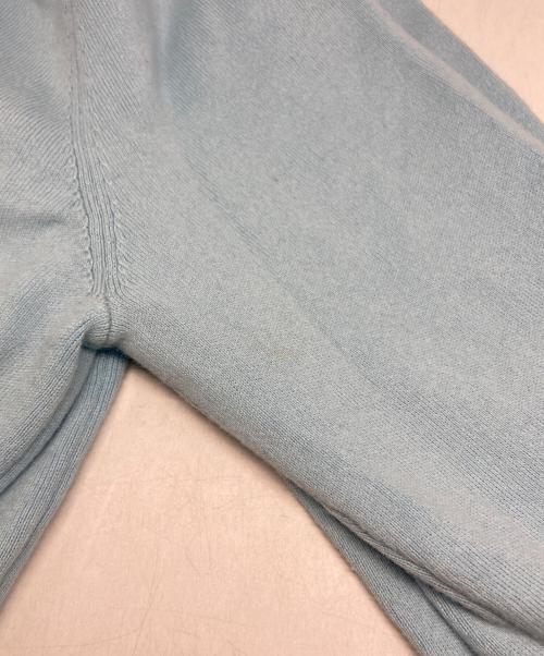 CABAN（キャバン）CABaN (キャバン) コットンカシミヤ クルーネックカーディガン スカイブルー サイズ:XSの古着・服飾アイテム
