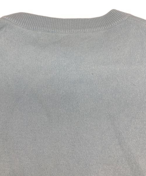 CABAN（キャバン）CABaN (キャバン) コットンカシミヤ クルーネックカーディガン スカイブルー サイズ:XSの古着・服飾アイテム