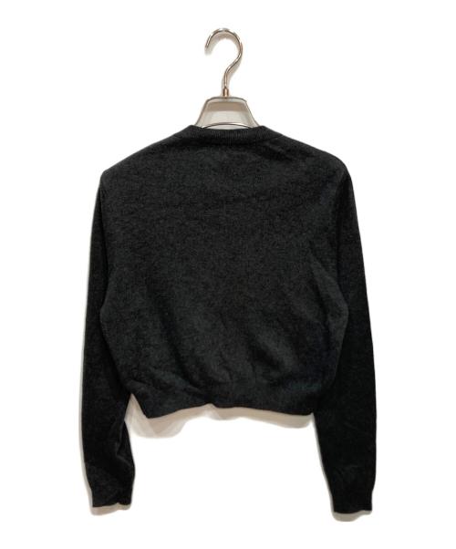 CABAN（キャバン）CABaN (キャバン) コットンカシミヤ クルーネックカーディガン グレー サイズ:XSの古着・服飾アイテム