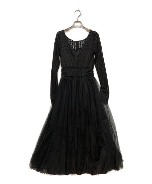 ERADIE（エラディエ）ERADIE (エラディエ) Ethereal Lace & Tulle One-piece -Black- ブラック サイズ:FREEの古着・服飾アイテム