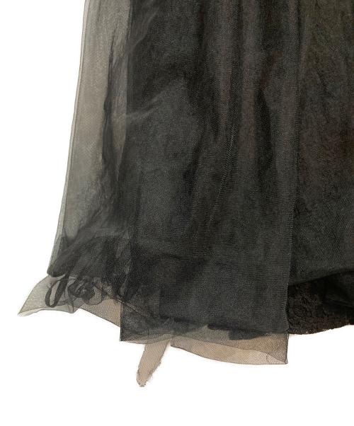 ERADIE（エラディエ）ERADIE (エラディエ) Ethereal Lace & Tulle One-piece -Black- ブラック サイズ:FREEの古着・服飾アイテム