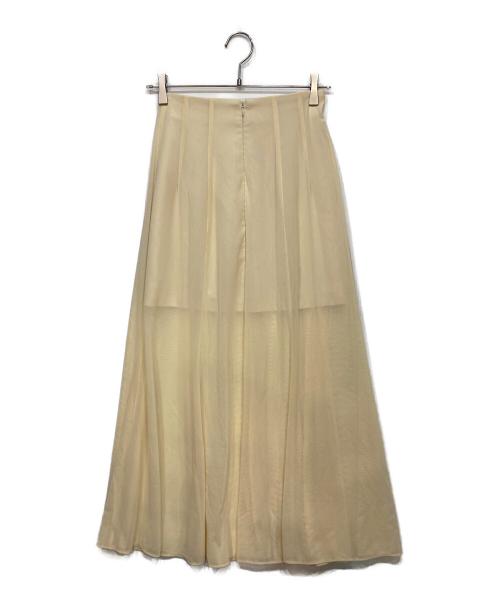 CLANE（クラネ）CLANE (クラネ) SHEER FLARE MERMAID SKIRT アイボリーの古着・服飾アイテム
