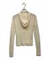 CLANE (クラネ) WOOL RIB HOODED TIGHT TOPS ウール リブ フーディ タイト トップス アイボリー サイズ:1：11000円