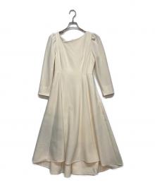 HER LIP TO（ハーリップトゥ）の古着「Fiorella Ribbon Dress」｜ホワイト