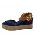 TORY BURCH (トリーバーチ) ウェッジソールサンダル ネイビー サイズ:6B：4000円
